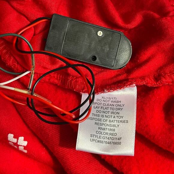 Freeze ON THE NAUGHTY LIST Light Up Ugly Christmas Sweatshirt Size XL - Picture 5 of 5